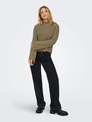 JACQUELINE DE YONG MAGLIONE JUSTY COLLO ALTO CON SPACCO SULLA MANICA 15319000 MBL