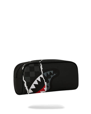 SPRAYGROUND CENTER RIP REVEALING GRAY CHECK POUCH ASTUCCIO B9354