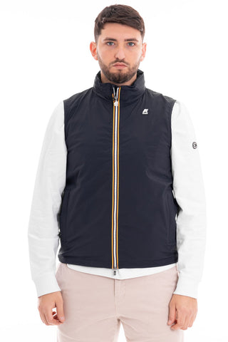 K-WAY SLEEVELESS JACKET VALEN STRETCH NYLON JERSEY MEN K3131JW K89