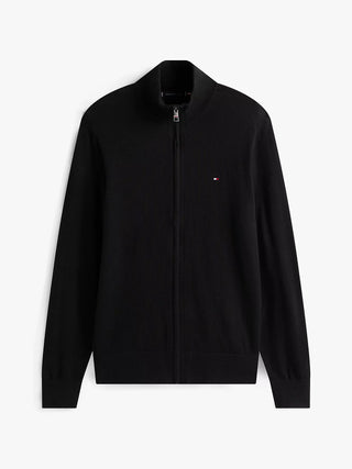 TOMMY HILFIGER PIMA ORG MAGLIONE CON ZIP MW28050 BDS