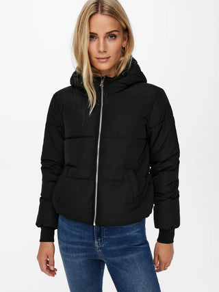 JACQUELINE DE YONG NEW ERICA HOODED JACKET WOMEN 15213950 BLK