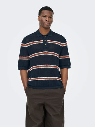 ONLY&SONS SEJR POLO IN MAGLIA RIGATA 22037085 DKS