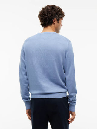 TOMMY HILFIGER PIMA ORG MAGLIONE GIROCOLLO MW28046 C2B