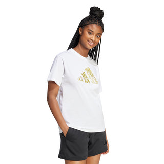 ADIDAS T-SHIRT TECH METALLIC CON STAMPA DONNA JN9130