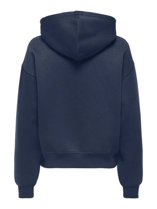 ONLY FELPA BEST CON CAPPUCCIO E TASCONE DONNA (NAVY BLAZER) DONNA 15338730 NVB