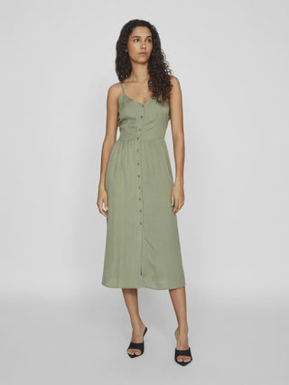 VILA ABITO PRICIL STRAP BUTTON DONNA 14089262 OLG