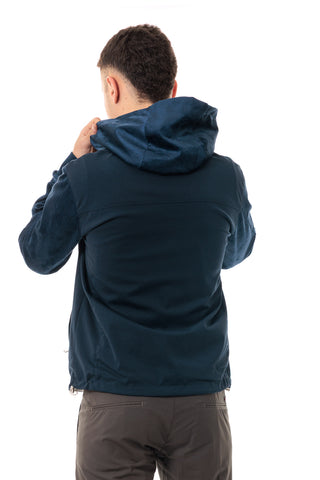 MARKUP GIUBBOTTO CON CAPPUCCIO REVERSIBILE COMBINATO UOMO MK894014 BLU