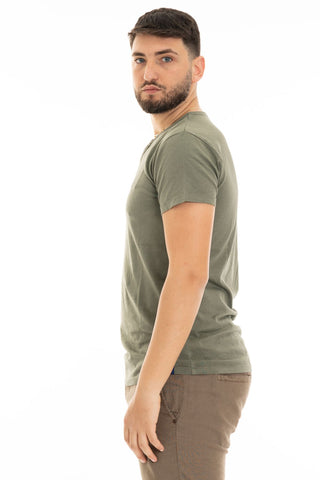 IMPURE SHORT SLEEVE IN JERSEY WITH V-NECK FOR MEN