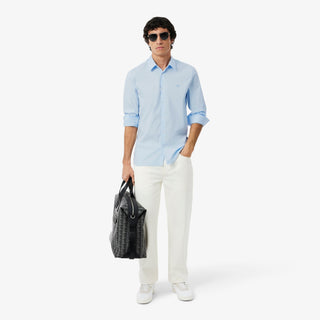 LACOSTE CAMICIA LACOSTE IN POPELINE STRETCH SLIM CH5253 T01