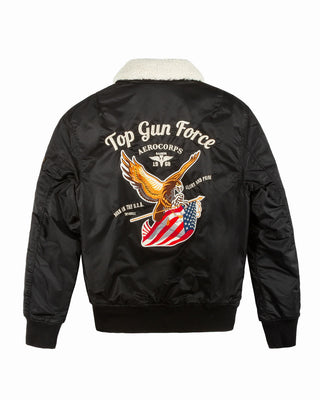 TOP GUN TOP GUN BOMBER “Force CW45” IN NYLON CON PATCH TGJ2236 1500