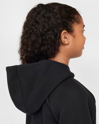 NIKE FELPA TECH CON ZIP E CAPPUCCIO  JR HV8695 010