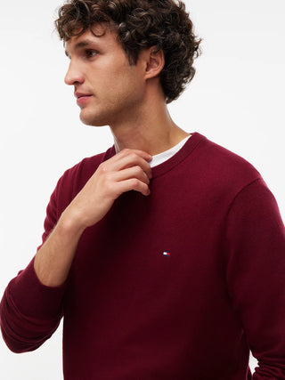 TOMMY HILFIGER PIMA ORG MAGLIONE GIROCOLLO MW28046 VLP
