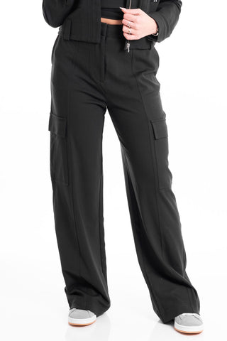 CALVIN KLEIN JEANS W HIGH RISE MILANO UTILITY PANTS J222605 BEH