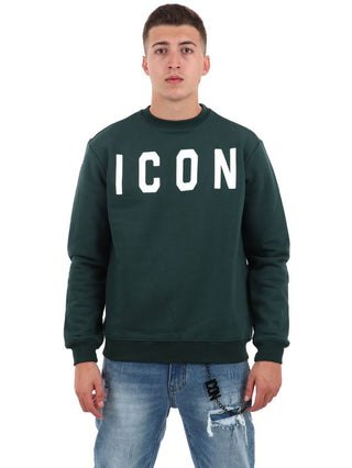 ICON FELPA GIROCOLLO C/LOGO GRANDE ICON F2W6F001 VER