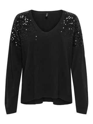 ONLY TARRY MAGLIONE CON GLITTER 15359241 BLK