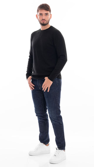 MARKUP MAGLIONE GIROCOLLO IN CASHMERE UOMO MK790116 NER