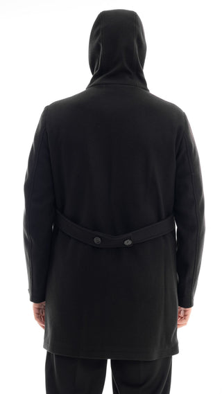 MARKUP PARKA LUNGO CON CAPPUCCIO E BOTTONI UOMO MK794619 NER