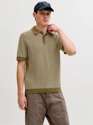 JACK&JONES POLO UMO IN MAGLIA A MANICHE CORTE 12291058 MRO