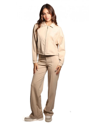 GUESS FELPA CARLA CROP CON ZIP DONNA V5YL08KCX42 G1DR