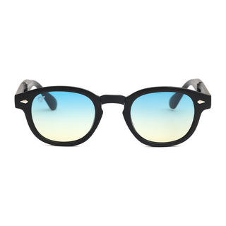 OS SUNGLASSES BERLIN FOLDING BLACK BLUE SMOKE LENS OS107-2-C02
