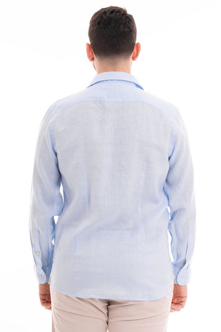 MARKUP CAMICIA MANICA LUNGA COREANA 100% LINO MK13003 CLE