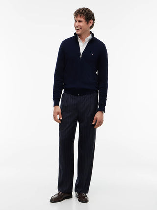 TOMMY HILFIGER PIMA ORG MAGLIONE CON ZIP MW28050 DW5