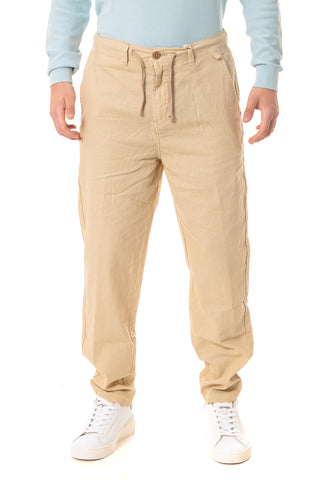 IMPURE MILES CHINO PANTALONE IN MISTO LINO CONFORT UOMO MILES MLNC68