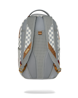 SPRAYGROUND EMBOSSED CREAM CHECK ZAINO B8593