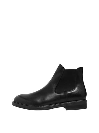 SELECTED HOMME CHELSEA LAKE LEATHER ANKLE BOOT 16081455