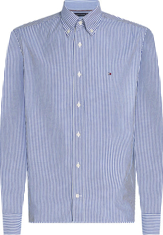 TOMMY HILFIGER CAMICIA IN POPLIN TOMMY HILFIGHER A RIGHE MW37549 0A5