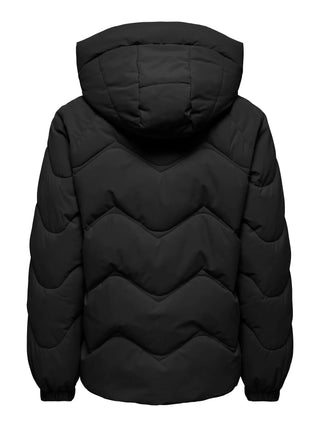 JACQUELINE DE YONG PIUMINO CORTO CON CAPPUCCIO 15376541 BLK