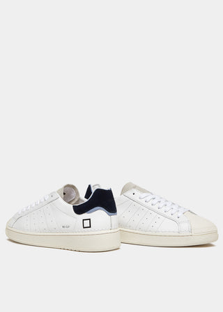 DATE SCARPE BASE CALF WHITE-BLUE UOMO M401-BA-CA-WL