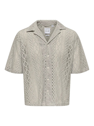 ONLY&SONS NOVAK RESORT CAMICIA  OVERSIZE (col:moonstruck) 22032731 MNS