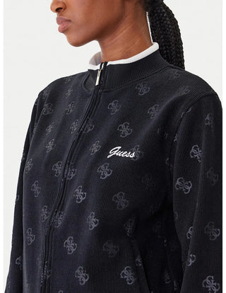 GUESS FELPA PAULINA FULL ZIP DONNA V5BQ01K1902 JBLK