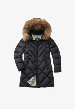 BLAUER ALTHEA LONG DOWN JACKET WITH FUR WOMEN BLDK03052 006047 999CB