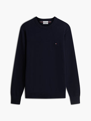 TOMMY HILFIGER PIMA ORG MAGLIONE GIROCOLLO MW28046 DW5