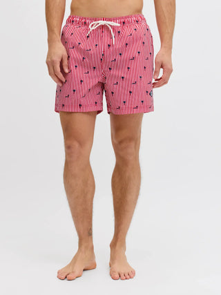 JACK&JONES MAUI BREEZE BOXER MARE FANTASIA A RIGHE CON PALME 12291425 TRD