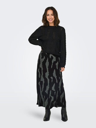 ONLY RUBINA CREW NECK SWEATER WOMEN 15317515 BLK