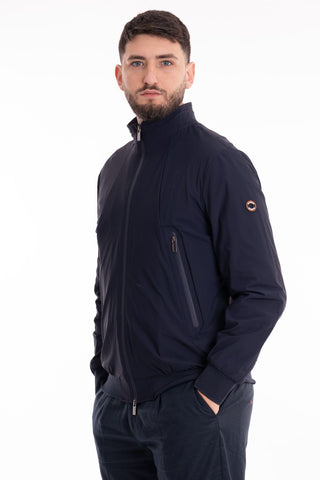MARKUP BOMBER JACKET WITH ZIP SOFTSHELL STRETCH MK694031 BLUE
