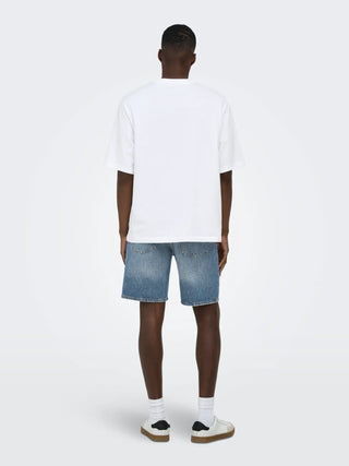 ONLY&SONS EDGE  BERMUDA JEANS UOMO 22033227 MBD