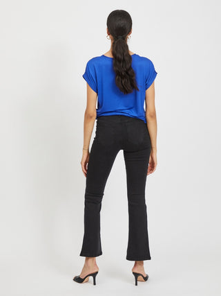 VILA T-SHIRT ELLETE SHORT SLEEVES SATIN DONNA 14059563 MZR