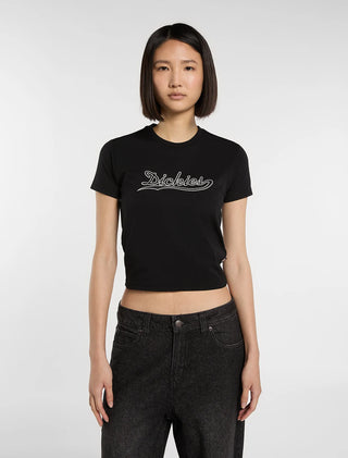 DICKIES T-SHIRT LOOSE WAVES DONNA DK0A88FDBLK