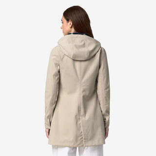 K-WAY MATHY BONDED GIUBBINO LUNGO DONNA K2148BW B2A