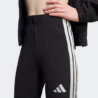 ADIDAS TUTA COMPLETA FELPA ZIP + PANTALONE A ZAMPA CON LOGO ADIDAS JR JL7474