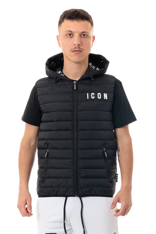 ICON HOODED VEST ICON S2S5J001 BLACK