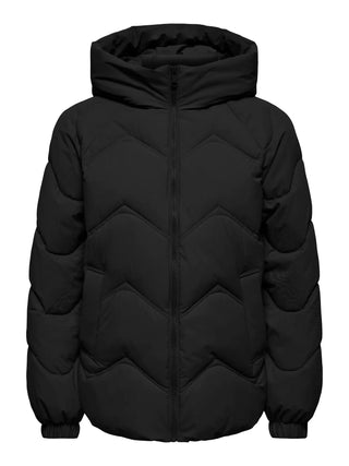 JACQUELINE DE YONG PIUMINO CORTO CON CAPPUCCIO 15376541 BLK