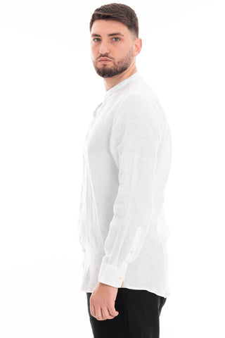 MARKUP CAMICIA MANICA LUNGA COREANA 100% LINO MK13002 BNC