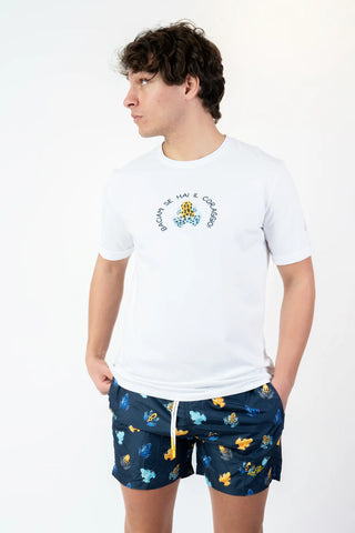 LORD PARTENOPEI T-SHIRT CON RANA TM26-FROG BIA