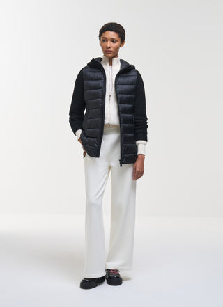 COLMAR GIACCA LUNGA IN NYLON TRAPUNTATO CON DETTAGLI IN MAGLIA 20000016 1JX 99