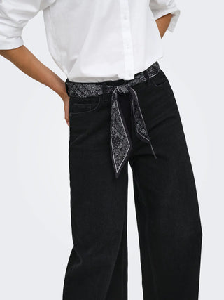 JACQUELINE DE YONG VERA JEANS CON FOULARD IN VITA 15377133 BKD
